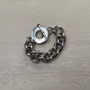 Brooks Brothers Silver Chunky Chain Bracelet
